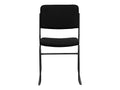 Black Fabric Stackable Chair with Sled Base N200278