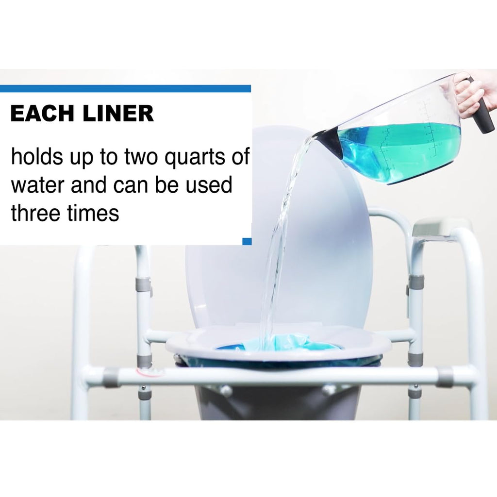 Commode Liners with Absorbent Powder, 7 Count (Pack of 6) B2630
