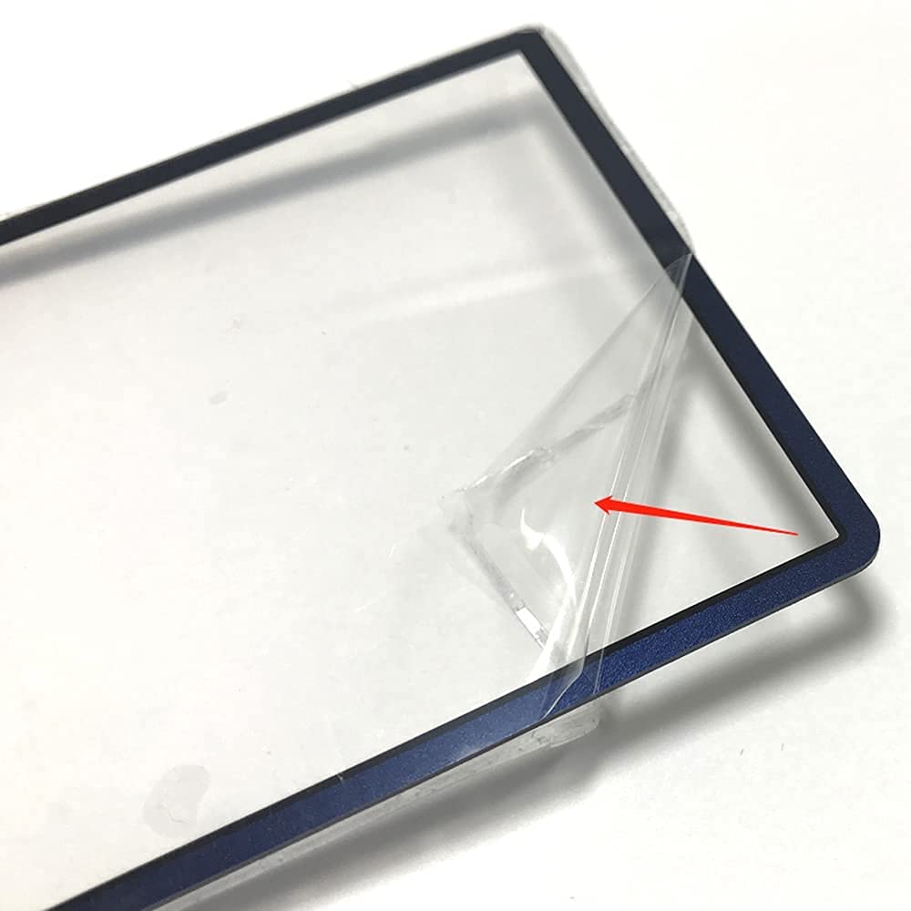 Replacement Glass Top Upper Screen Frame Lens Cover LCD Screen Protector With Adhesive Yellow V66996