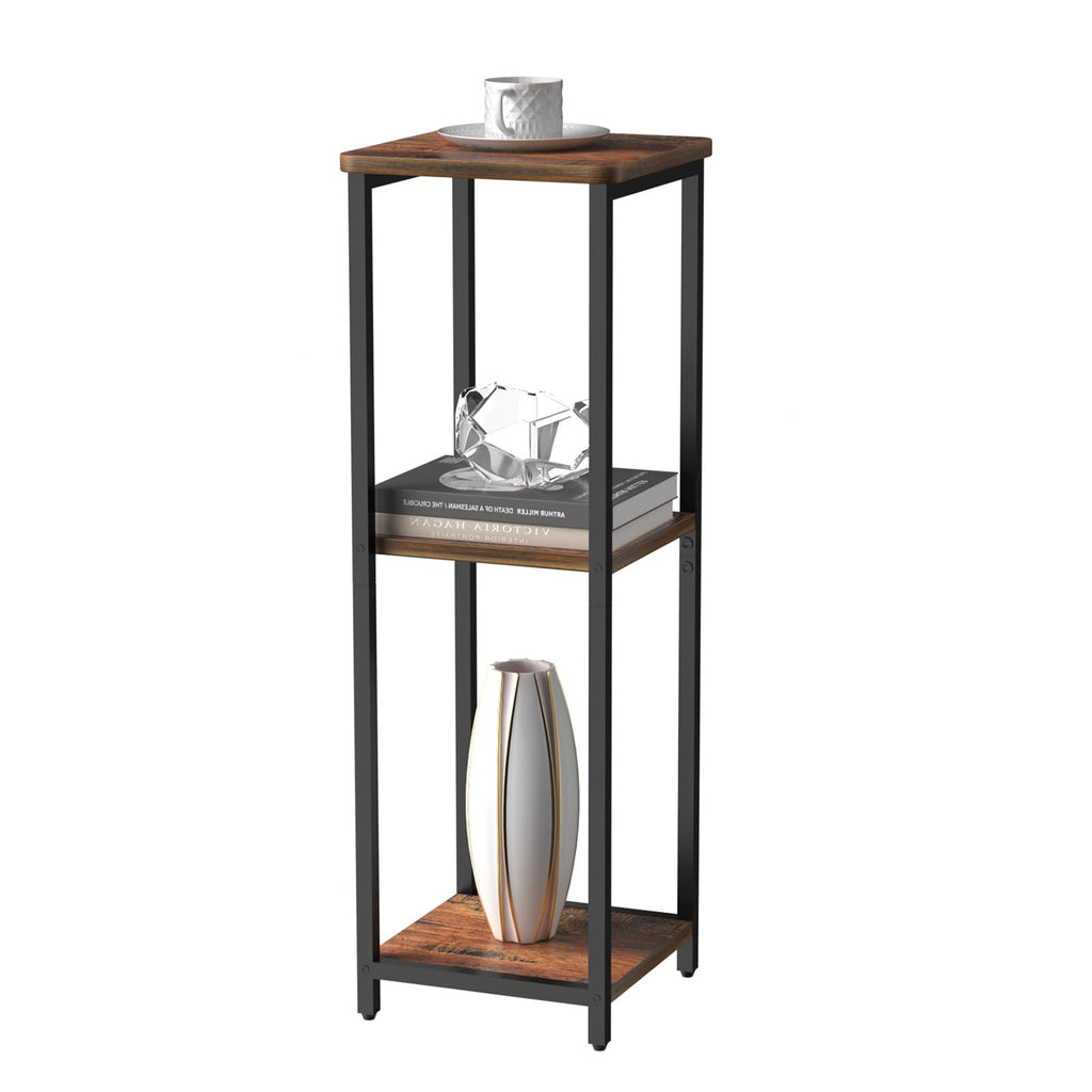 10" Wide Square 3-Tier Drink Table with Adjustable Feet U962753