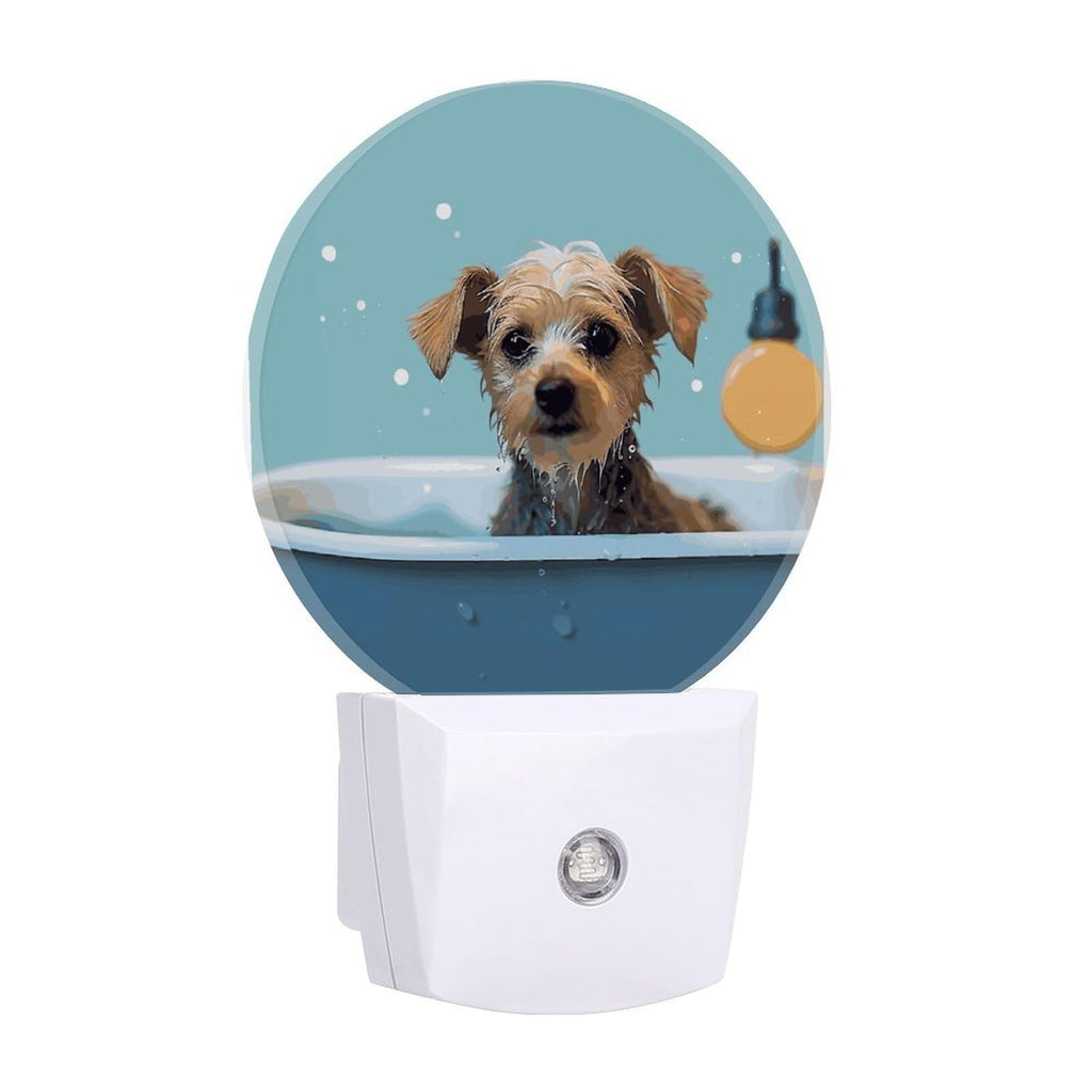Dog in Bathtub Night Light Smart Sensor Z74011
