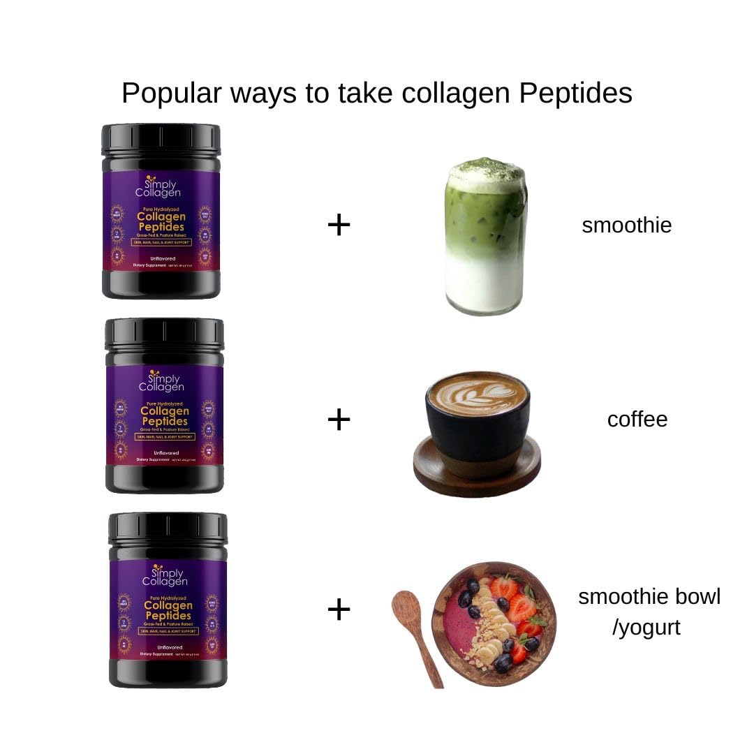 Hydrolyzed Collagen Peptides Powder Unflavored Type I & III 41 Servings W73801