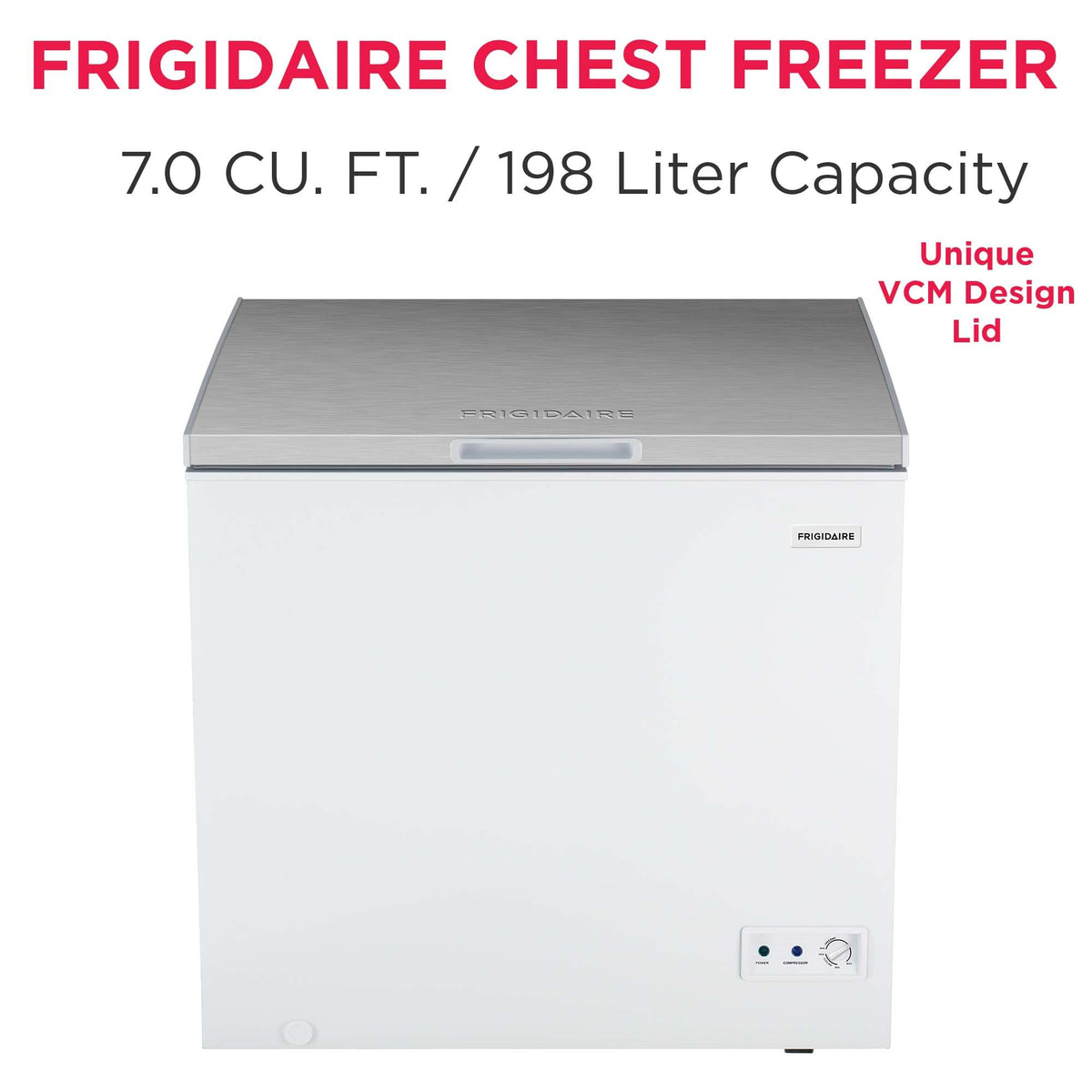 7 Cu. Ft. Chest Freezer with Removable Wire Basket U801662