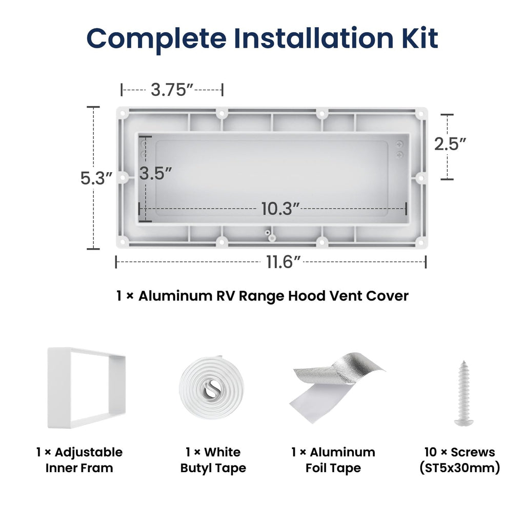 Aluminum RV Exhaust Vent Cover F22569