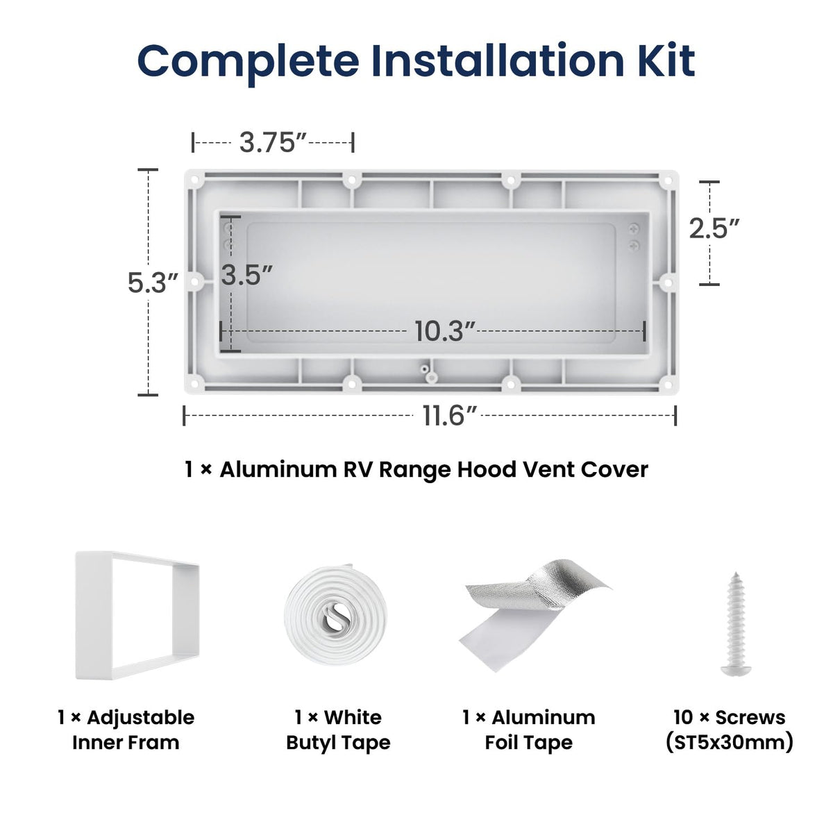 Aluminum RV Exhaust Vent Cover F22569