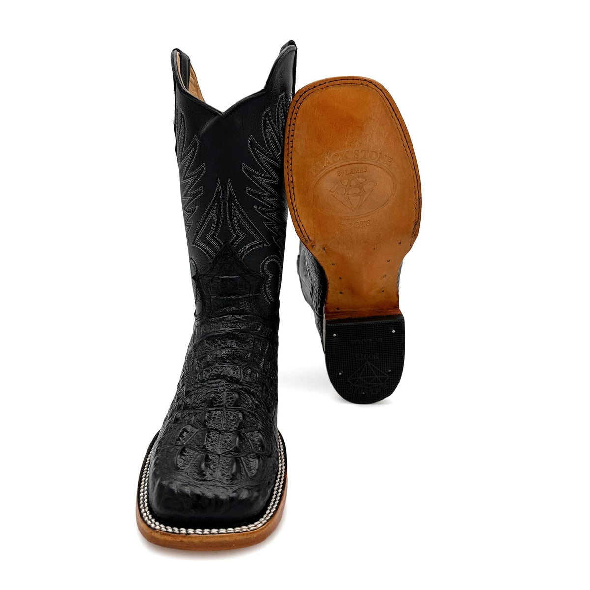 Mens Leather Square Toe Cowboy Boot K27470