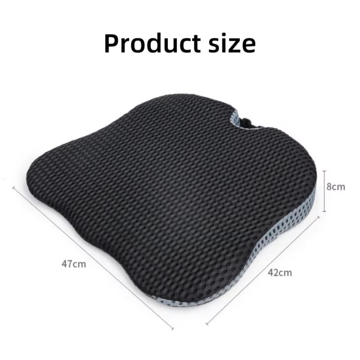 Black Memory Foam Car Seat Booster Cushion R497223