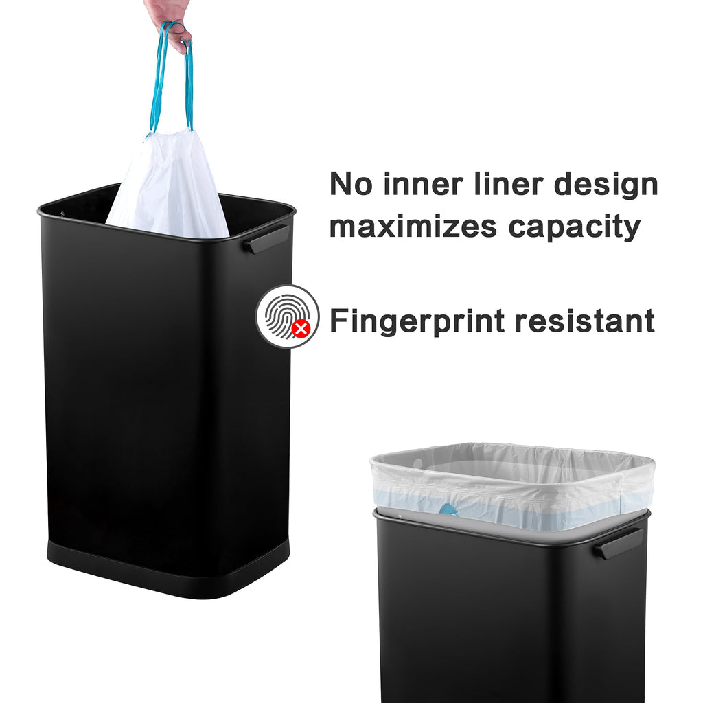 13 Gallon Touchless Stainless Steel Trash Can O86477