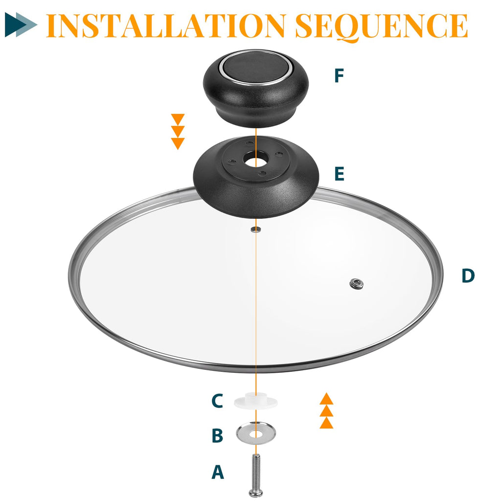 12 Inch Tempered Glass Lid O54763