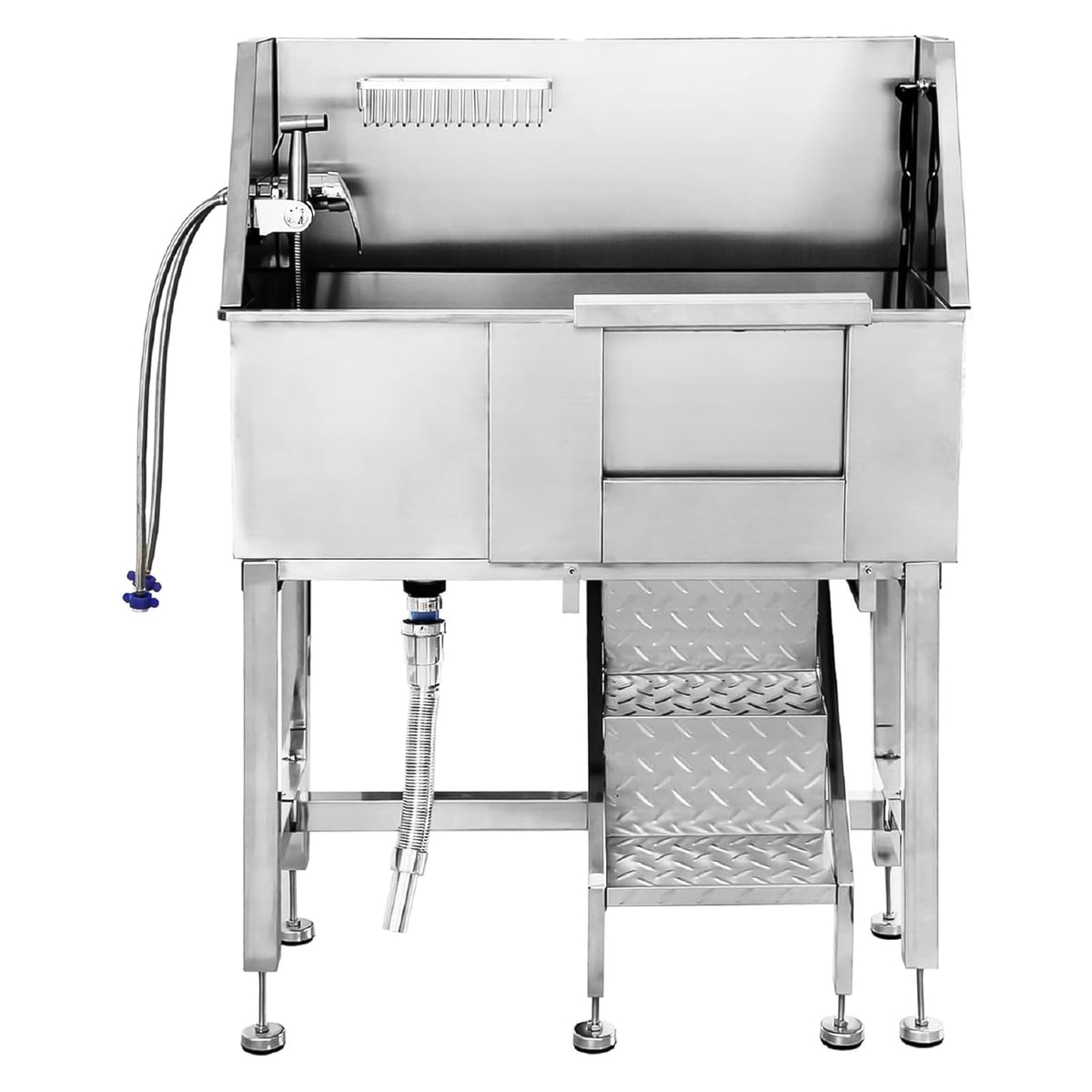34" Stainless Steel Dog Grooming Tub with Stairs A2151