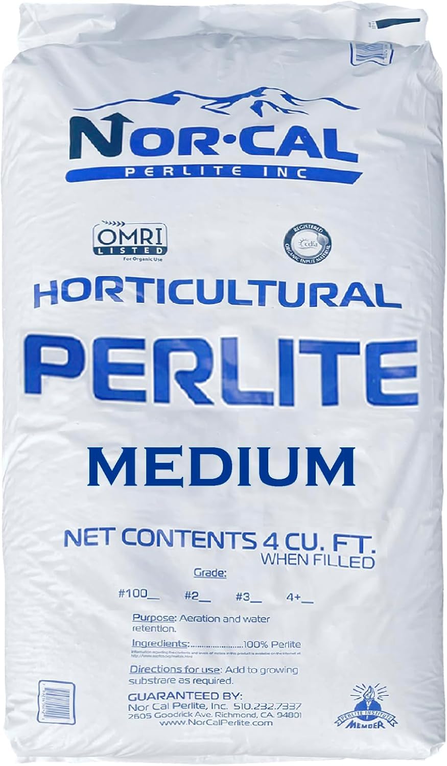 Perlite Horticultural Medium Grade Soil Additive 4 Cubic Feet 1 Bag W862916