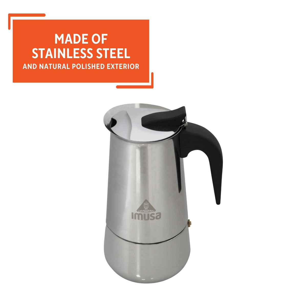 Stainless Steel Stovetop Espresso Coffeemaker 6-Cup Y147353