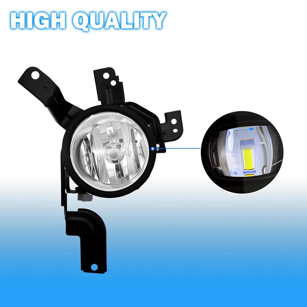 Driving Fog Lights with H11 12V 55W Halogen Bulbs & Switch and Wiring Kit U2238