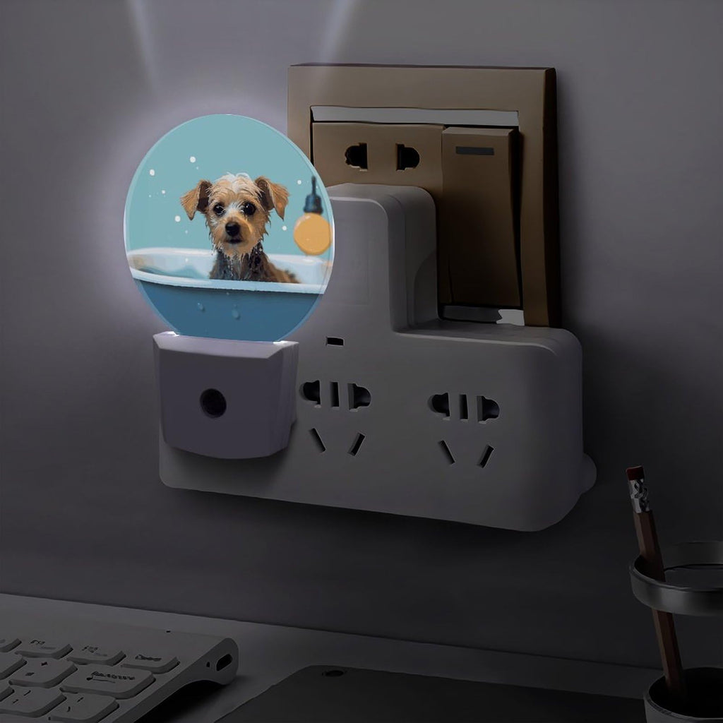 Dog in Bathtub Night Light Smart Sensor Z74011