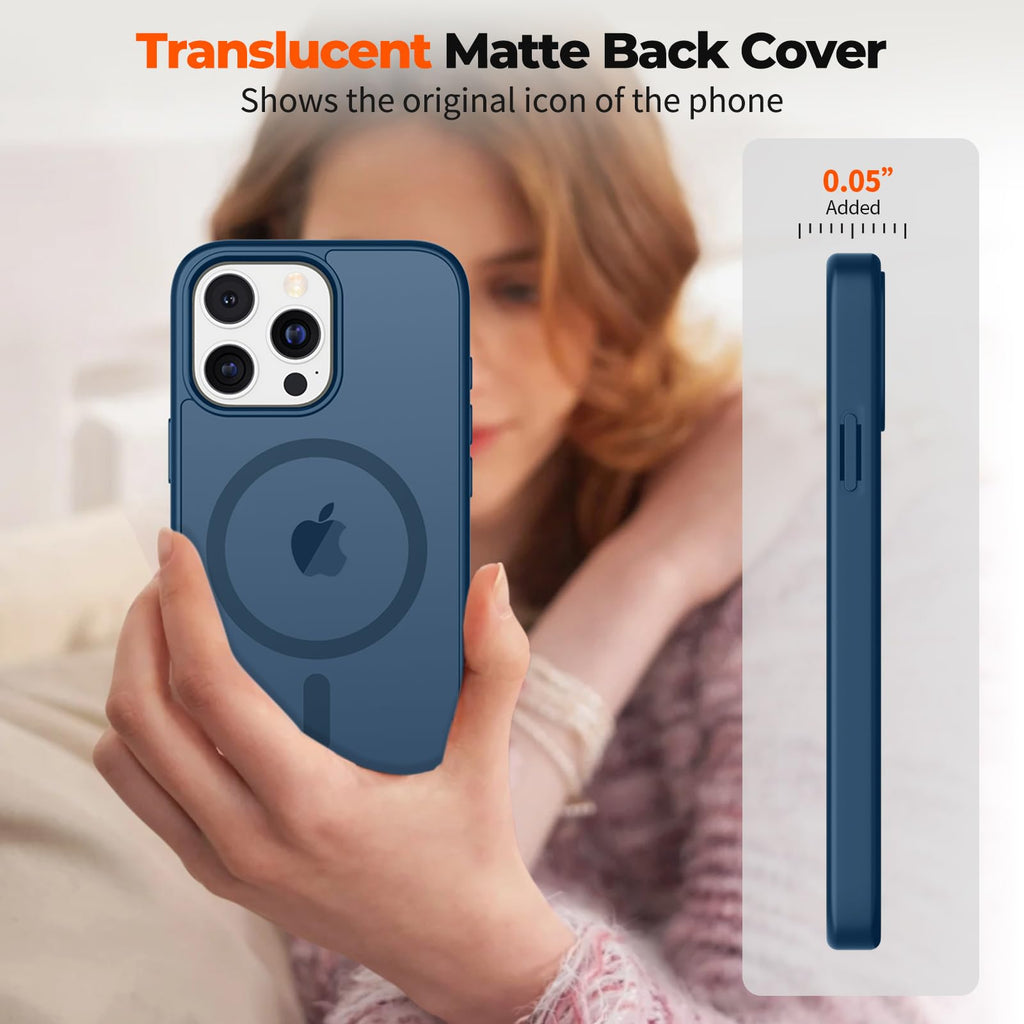 Magnetic iPhone 13 Pro Max Case Dark Blue S962