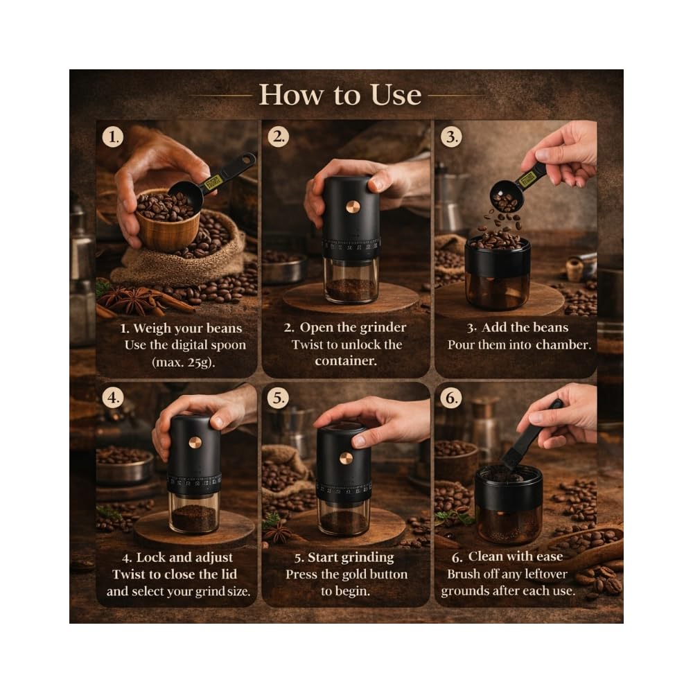 Electric Burr Coffee Grinder with 40 Grind Settings K787571