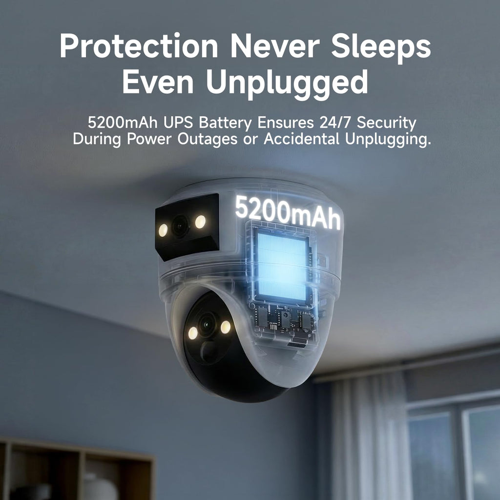 2K Dual Lens Indoor Security Camera E6512