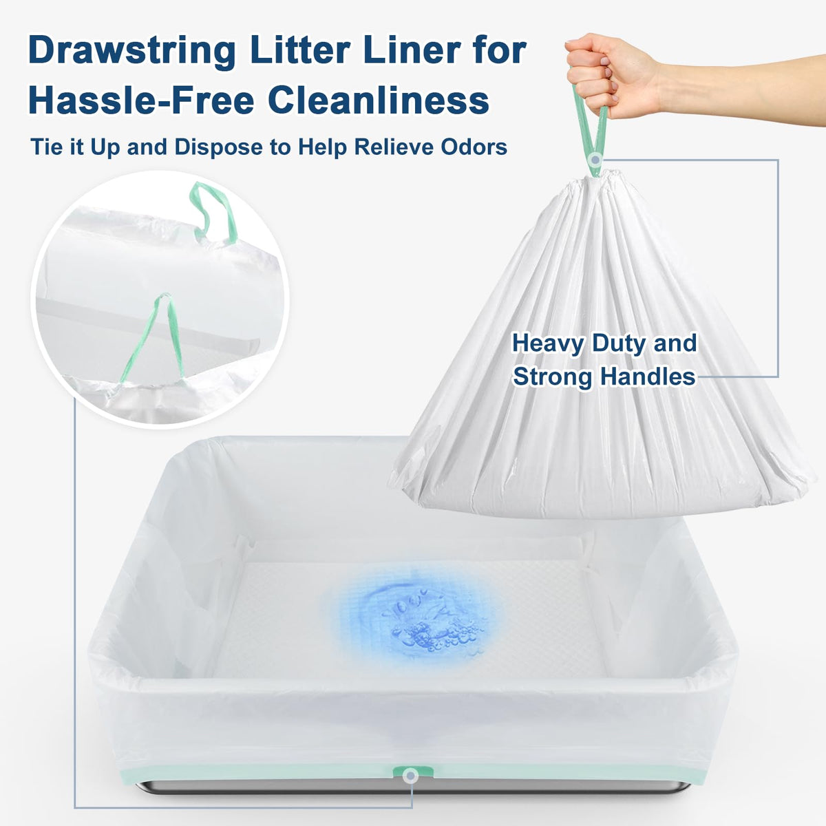 L Stainless Steel Sifting Litter Box H225