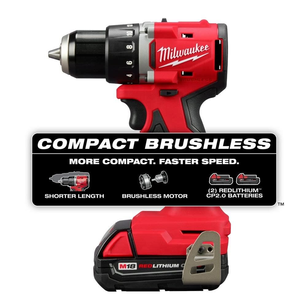 M18 Compact Brushless 1/2 Inch Drill/Driver Kit G6129