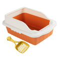 Orange Cat Litter Box with Sifting Spoon Y76840