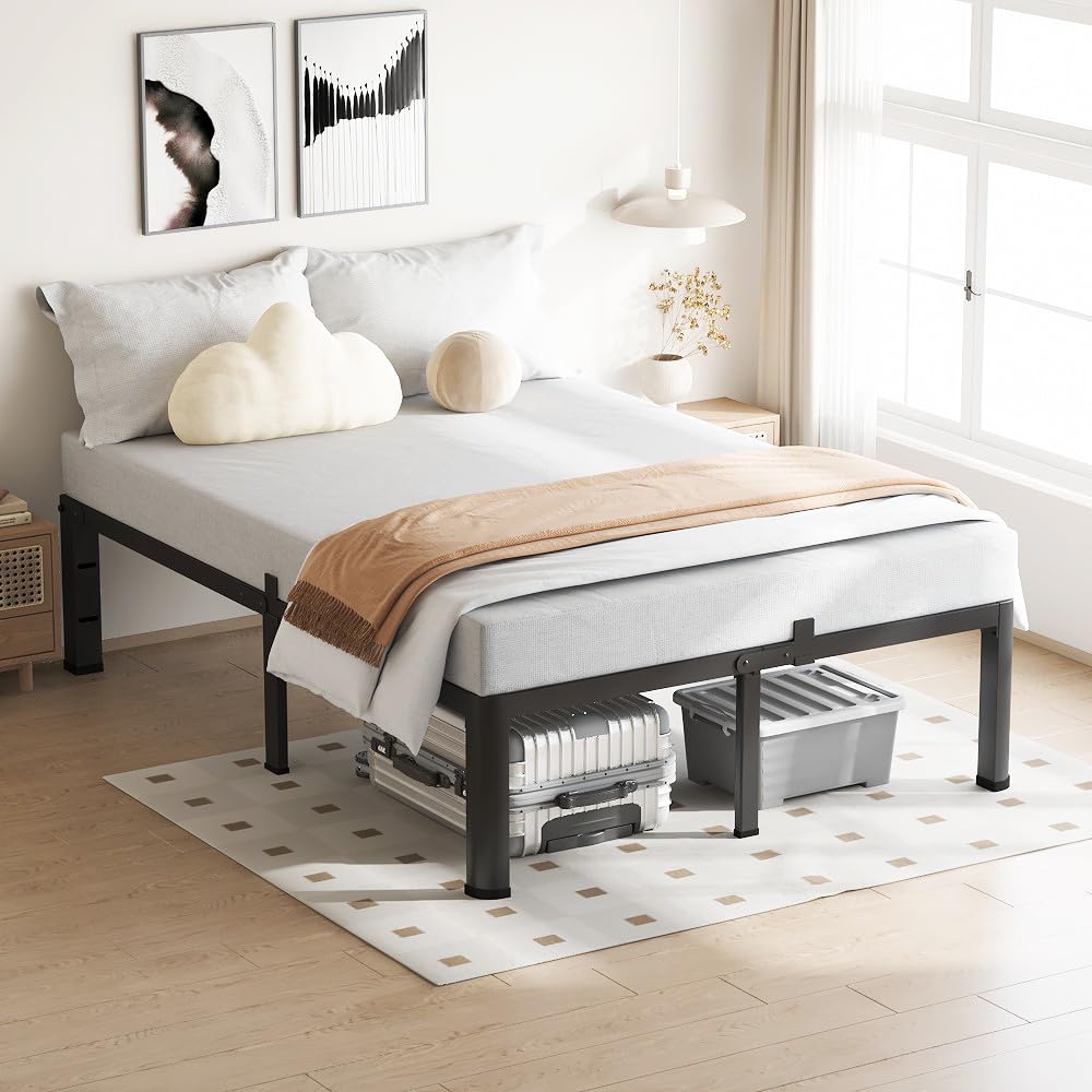 18 Inch Queen Bed Frame with Round Corners M222