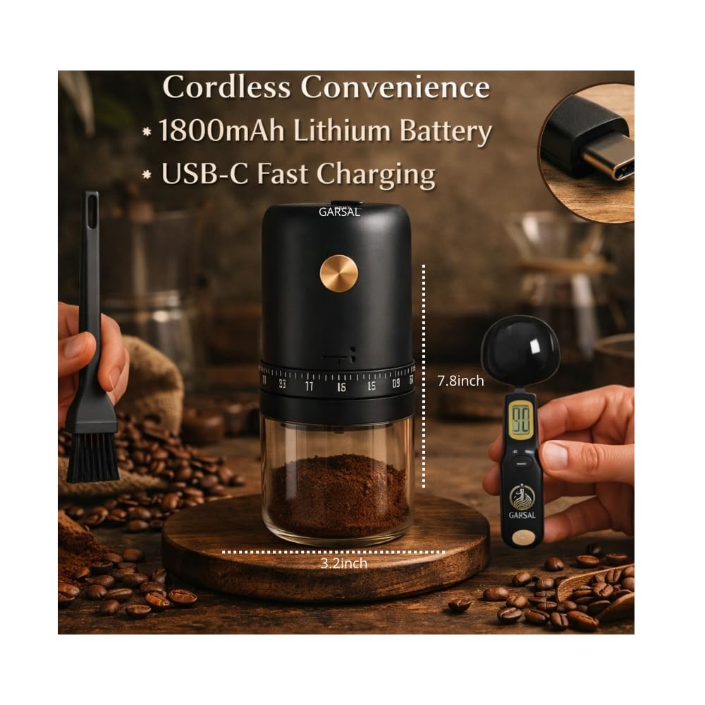 Electric Burr Coffee Grinder with 40 Grind Settings K787571