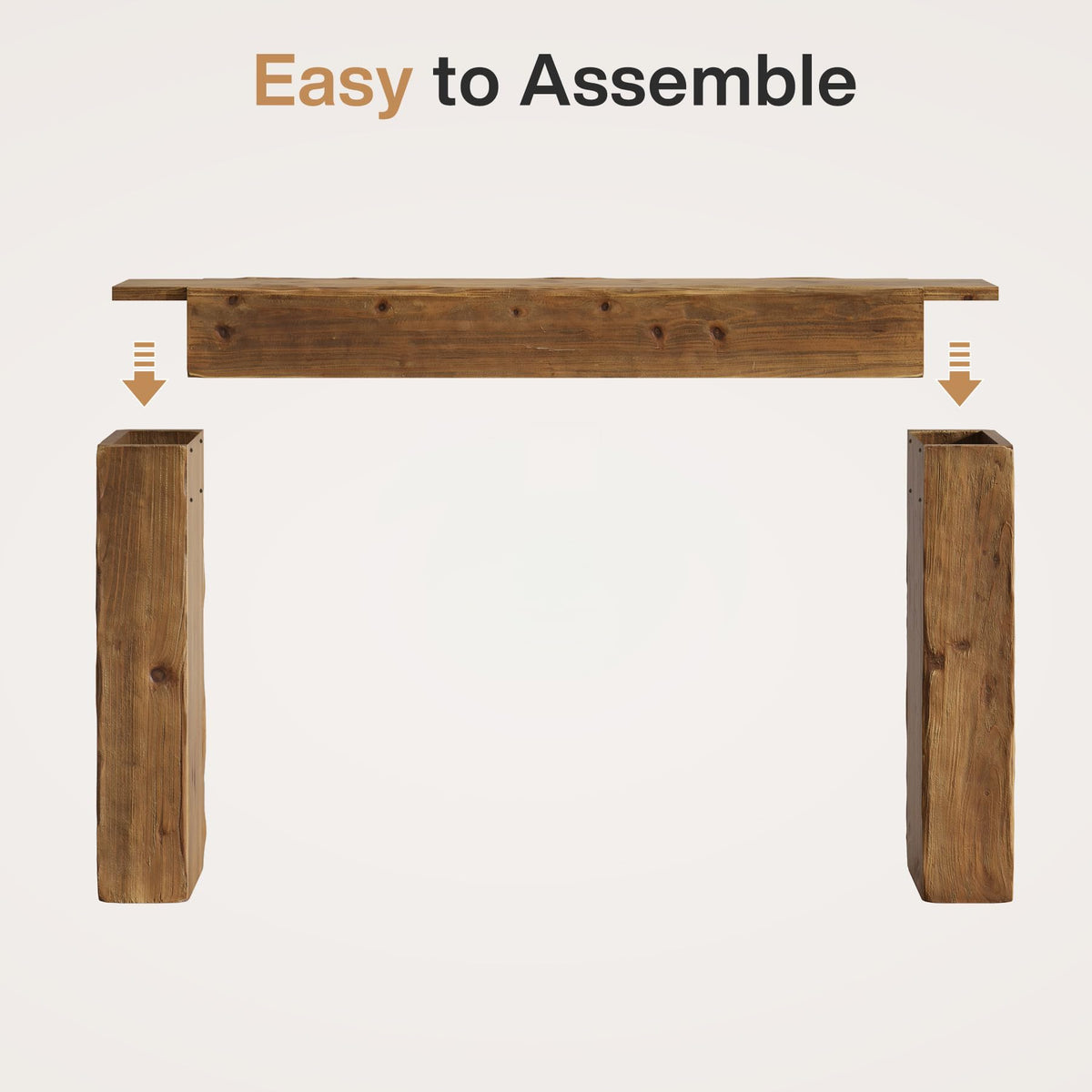 Solid Wood 63-Inch Console Table C93166