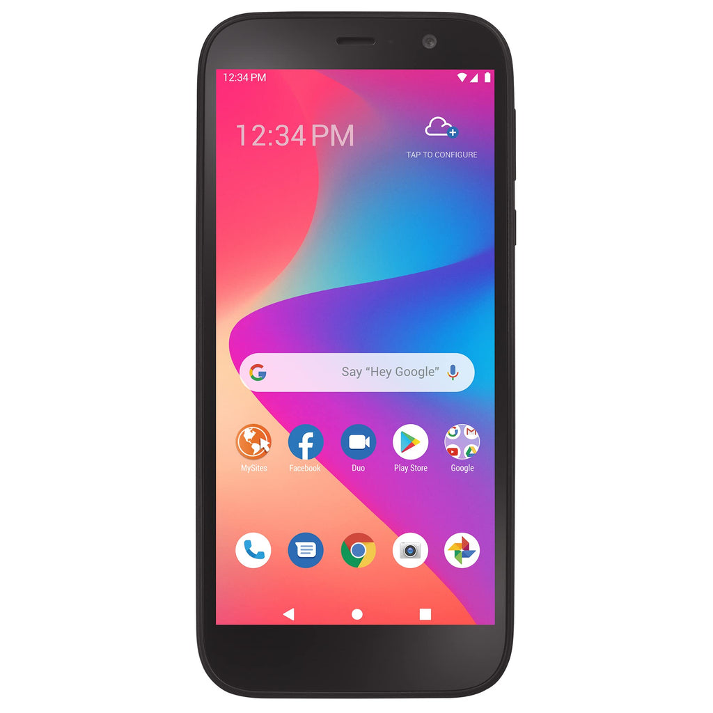 Black Prepaid Smartphone A7490