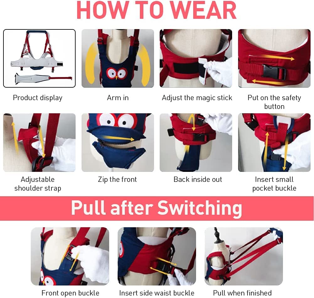 Adjustable Baby Walking Helper with Detachable Harness V930