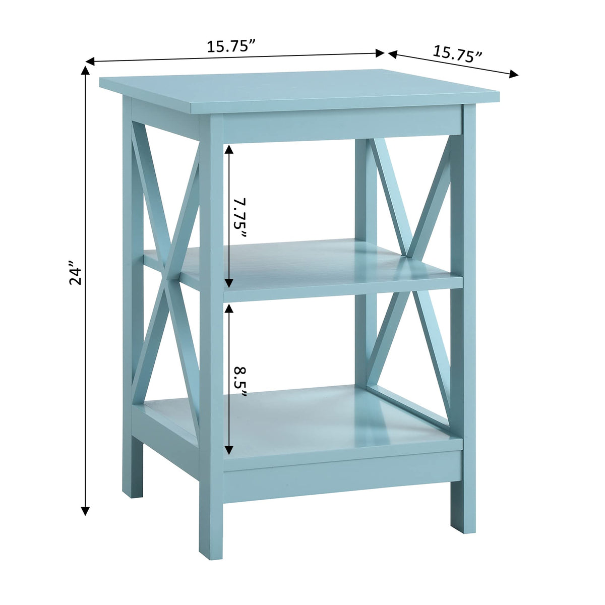 End Table with Shelves A298
