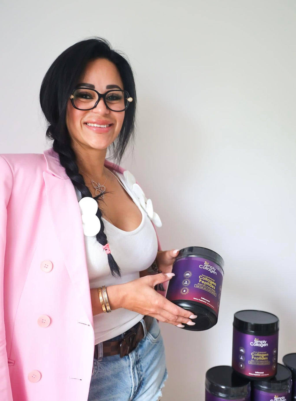 Hydrolyzed Collagen Peptides Powder Unflavored Type I & III 41 Servings W73801