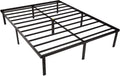 Queen Size Black Steel Platform Bed Frame H5792