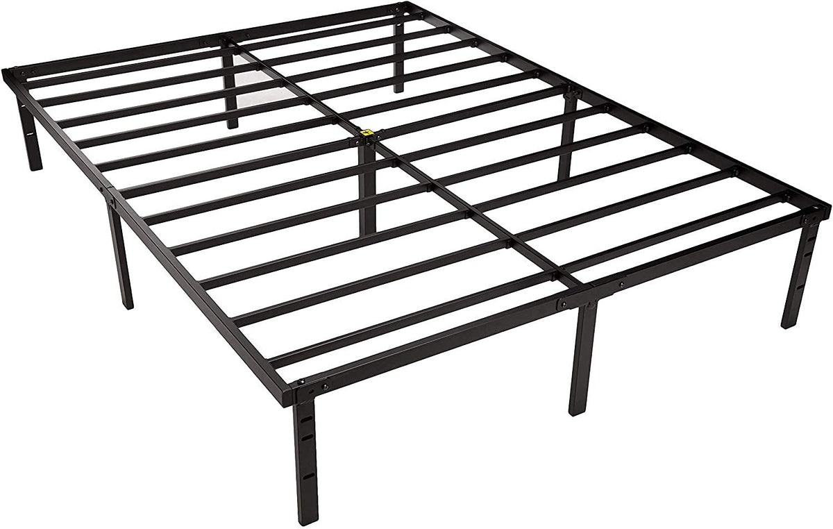 Queen Size Black Steel Platform Bed Frame H5792