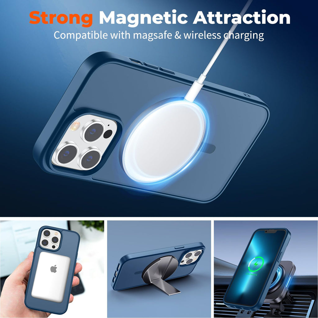 Magnetic iPhone 13 Pro Max Case Dark Blue S962