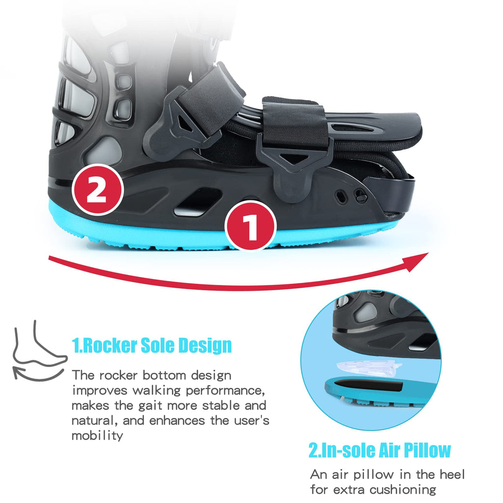 Black Medium Inflatable Walking Boot B85330