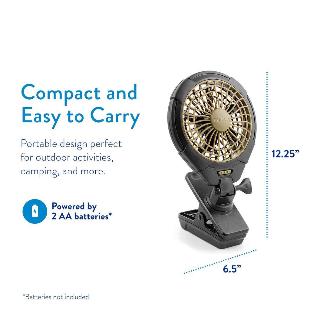 5 in Battery Powered Clip Fan J26463