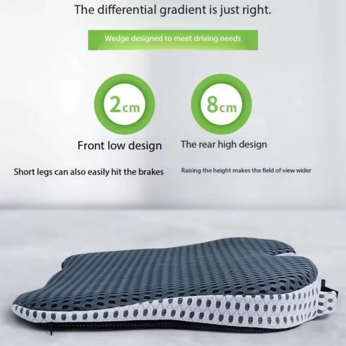 Black Memory Foam Car Seat Booster Cushion R497223