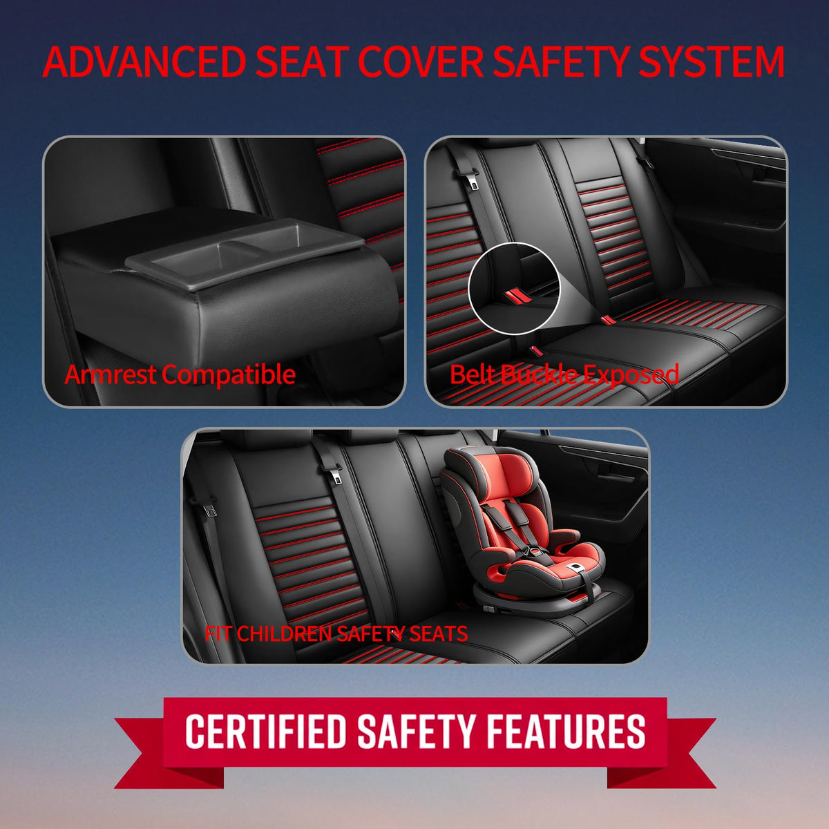 Car Seat Covers Full Set 5 Seat N7910