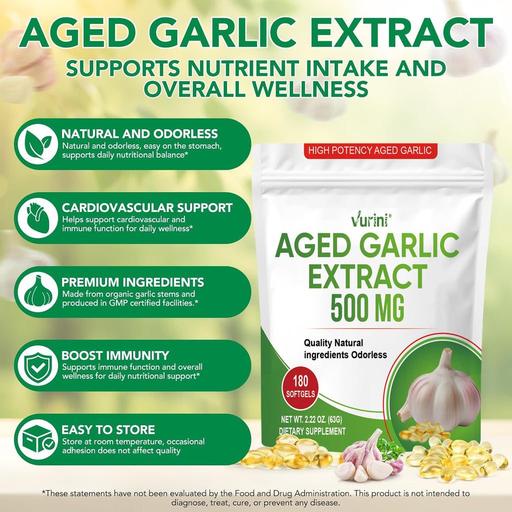Aged Garlic Extract Capsules, 300 Softgels F58556