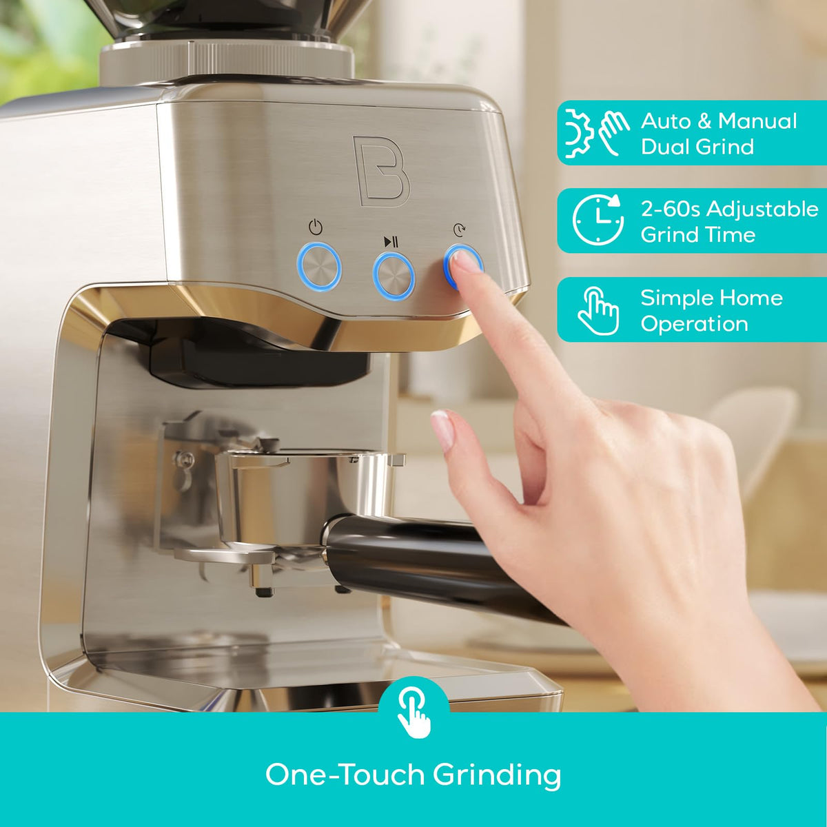 Conical Burr Coffee Grinder with 35 Grind Settings Z35292