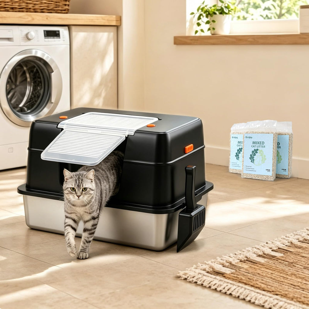 XL Stainless Steel Cat Litter Box M474429