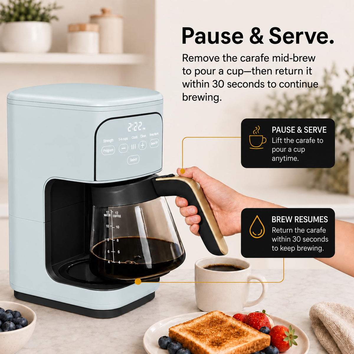 12-Cup Programmable Drip Coffee Maker N978353