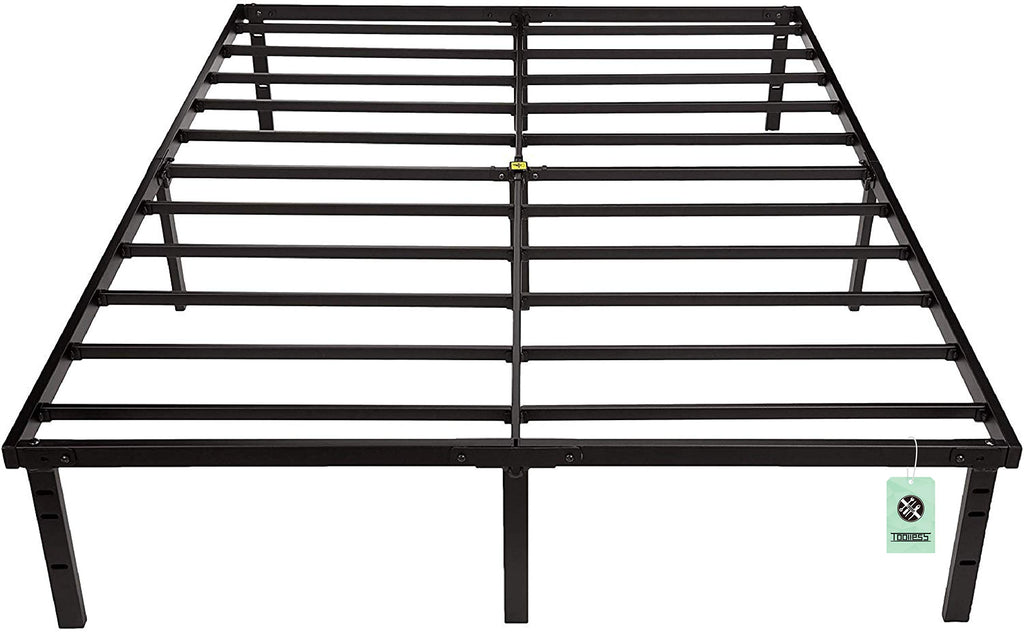 Queen Size Black Steel Platform Bed Frame H5792