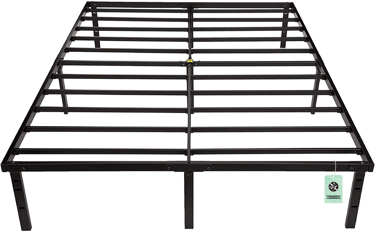 Queen Size Black Steel Platform Bed Frame H5792