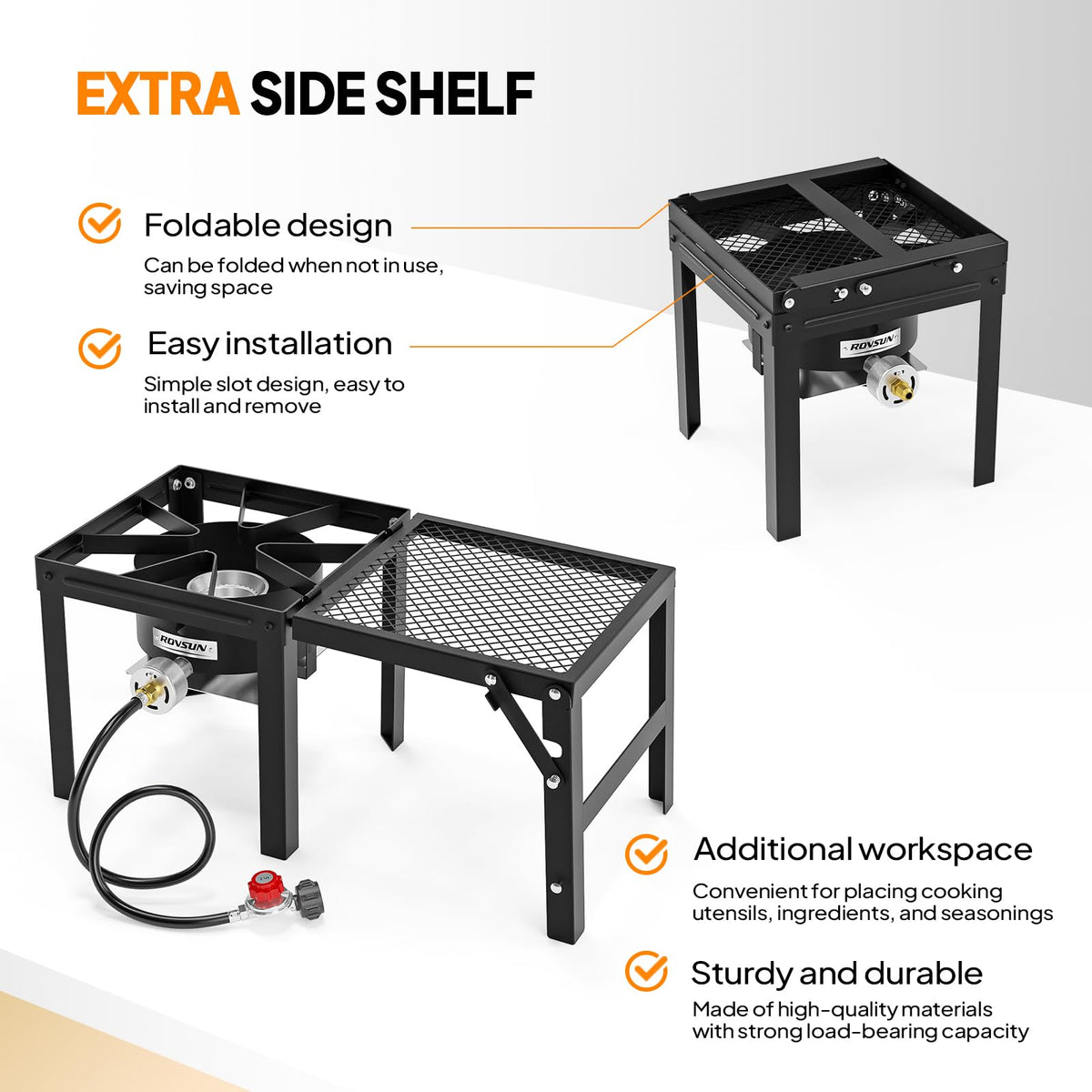 Portable Single Burner Propane Camp Stove O177794