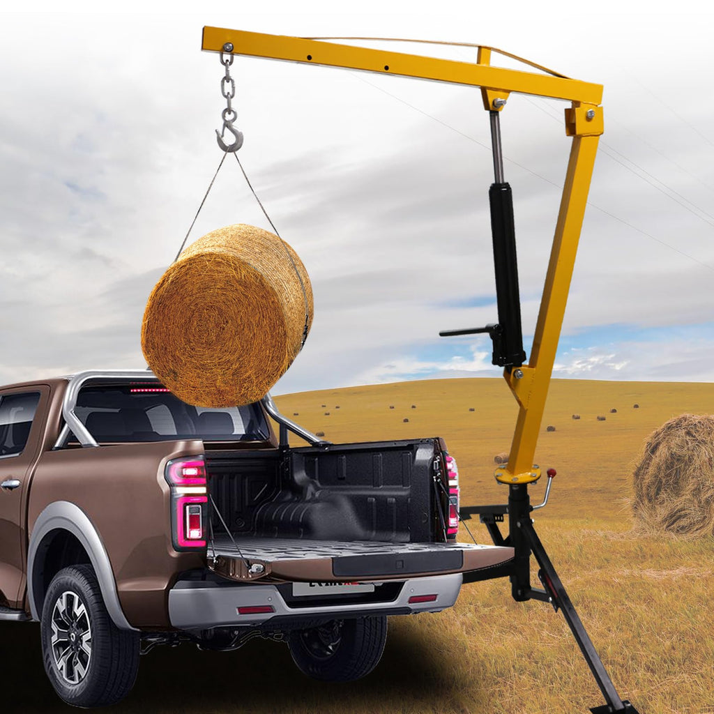1000lb Capacity Hydraulic 360° Swivel Truck Crane U925866