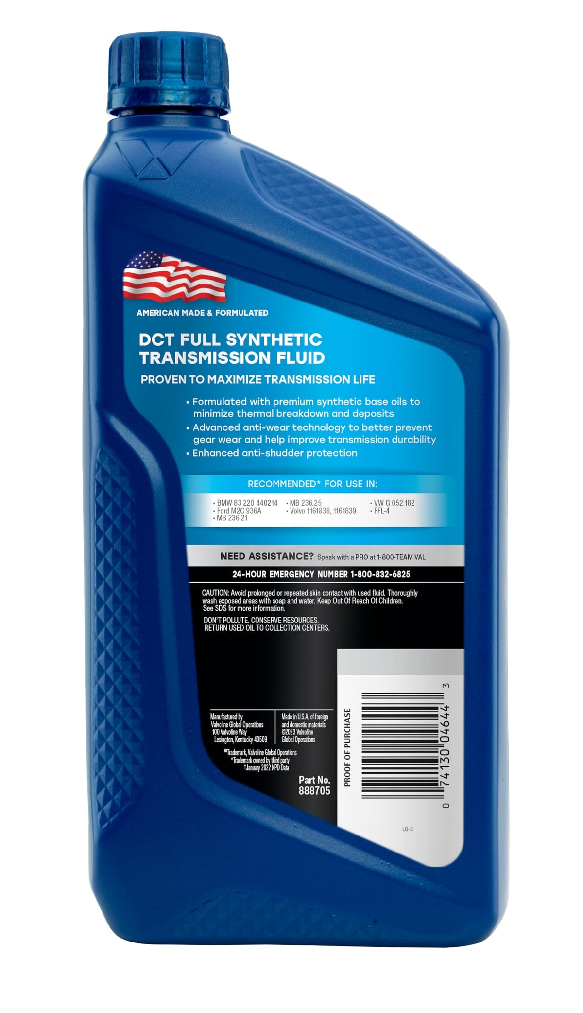 Dual Clutch Transmission Fluid 1 QT Case of 6 C2986