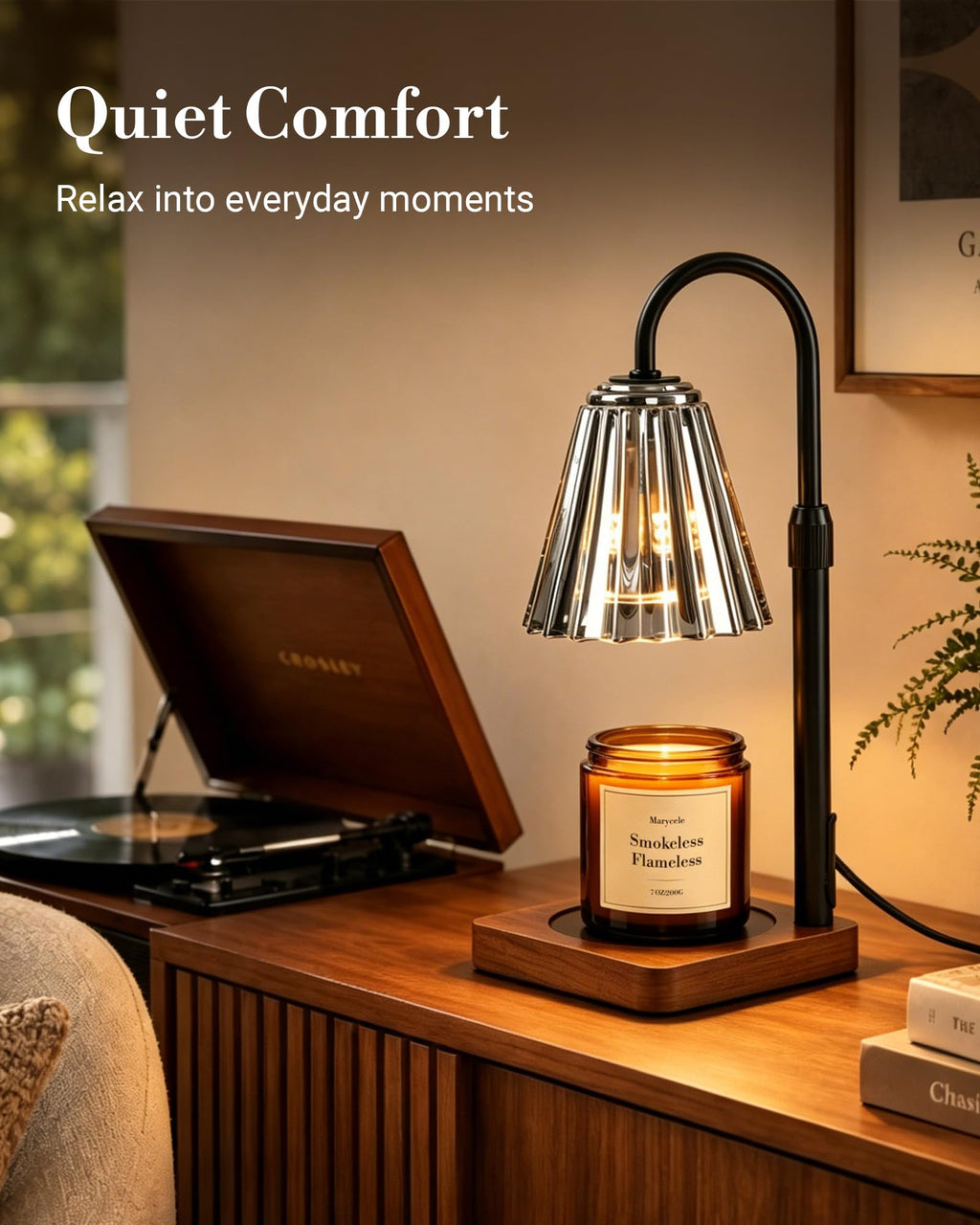 Vintage Candle Warmer Lamp with Timer Dimmer R184
