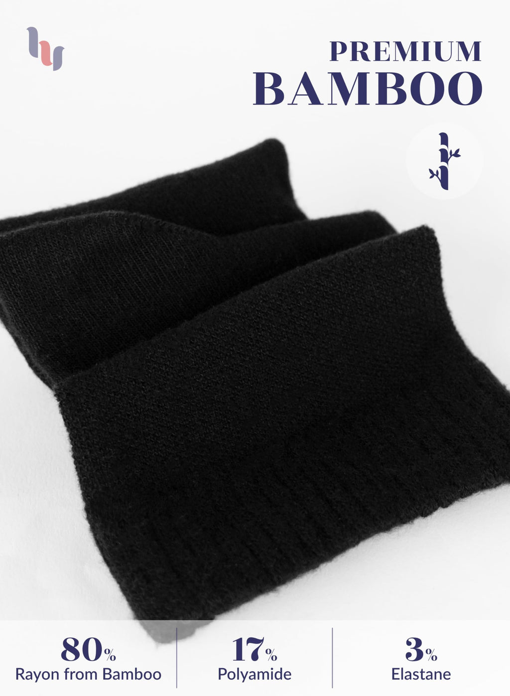 Loose Fit Bamboo Ankle Socks W8629