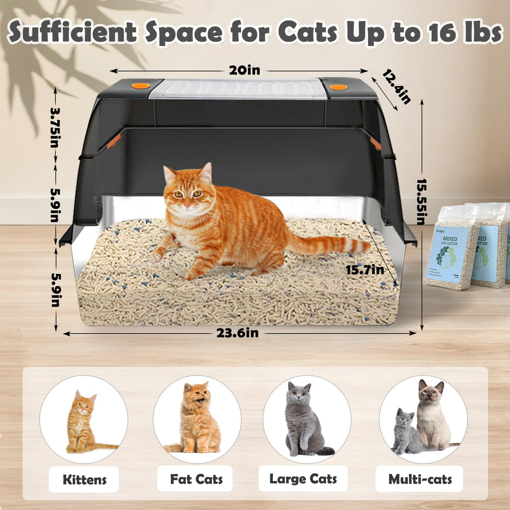 XL Stainless Steel Cat Litter Box M474429